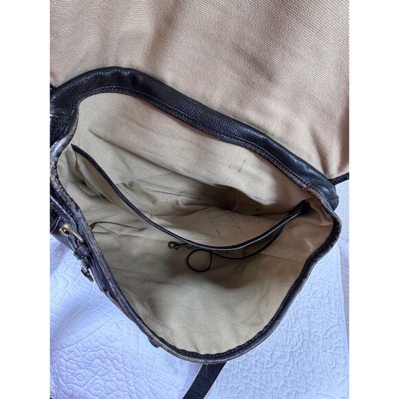 Territory Ahead Men’s Black Pebbled Leather Messenger Shoulder Laptop Bag Office - Picture 3 of 13